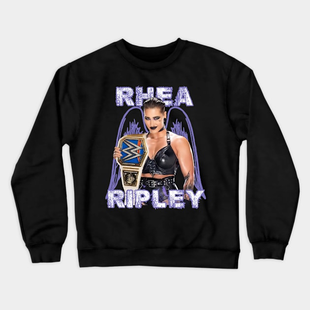 Rhea Ripley - Judgement Day Crewneck Sweatshirt by AwkwardTurtle